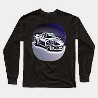 Gray Car Cartoon Long Sleeve T-Shirt